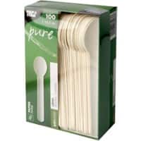 Papstar Löffel Pure Papier Weiß 155 mm 100 Stück