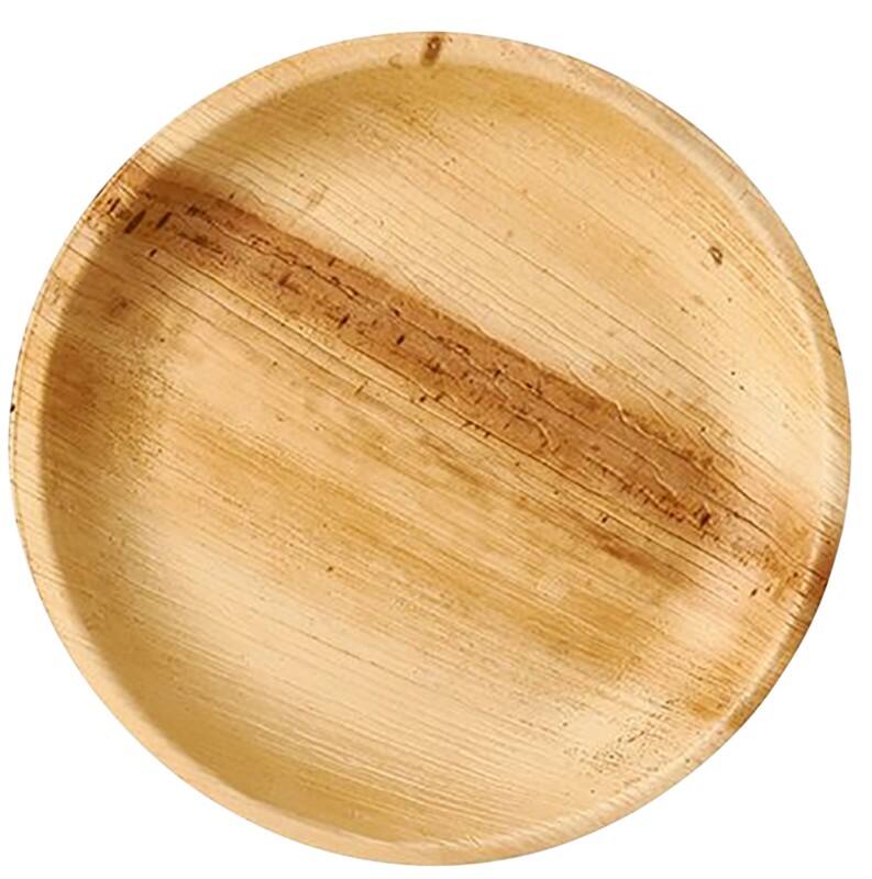 Assiette PAPSTAR Jetable Feuille de palmier 230 mm Crème 25 unités
