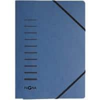Ordnungsmappe PAGNA 24007-02 Pressspan Gummiband 23 (B) x 0,3 (T) x 32 (H) cm Blau
