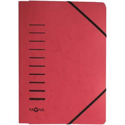 Ordnungsmappe PAGNA 24007-01 Pressspan Gummiband 23 (B) x 0,3 (T) x 32 (H) cm Rot