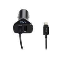 Chargeur de voiture PNY P-DC-LN-K01-04-RB filaire Noir