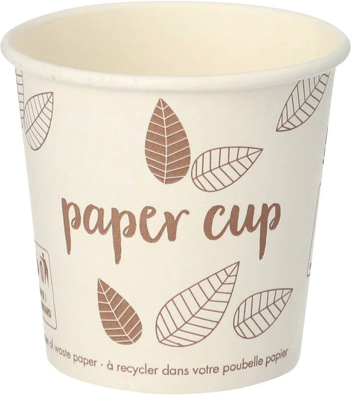 Gobelets jetables PAPSTAR Carton 100 ml 60 mm Beige 80 unités