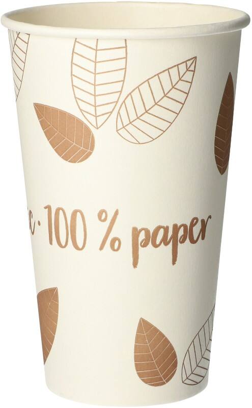 Gobelet PAPSTAR Jetable Papier 400 ml Marron 50 unités