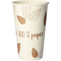 Gobelet PAPSTAR Jetable Papier 400 ml Marron 50 unités