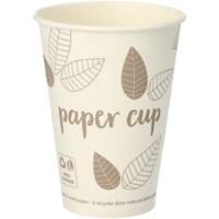 Gobelets jetables PAPSTAR Pure Papier 180 ml 70 mm Taupe 80 unités