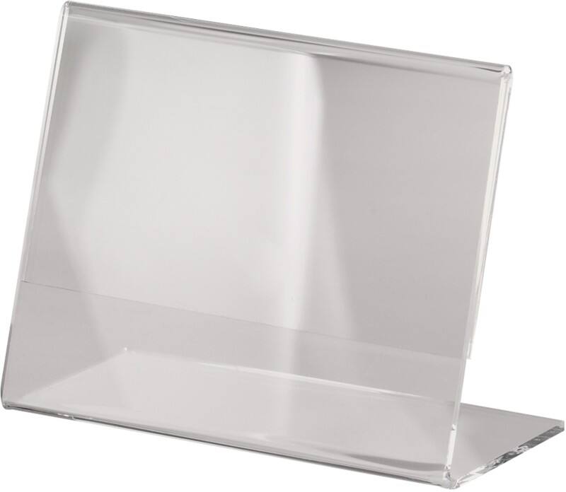 Porte-visuel Sigel A7 Paysage En forme de L 10,5 (l) x 3,8 (p) x 7,7 (h) cm Transparent