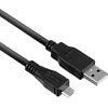 ACT USB A Male USB Kabel USB Micro B Male AC3000 Schwarz 1 m