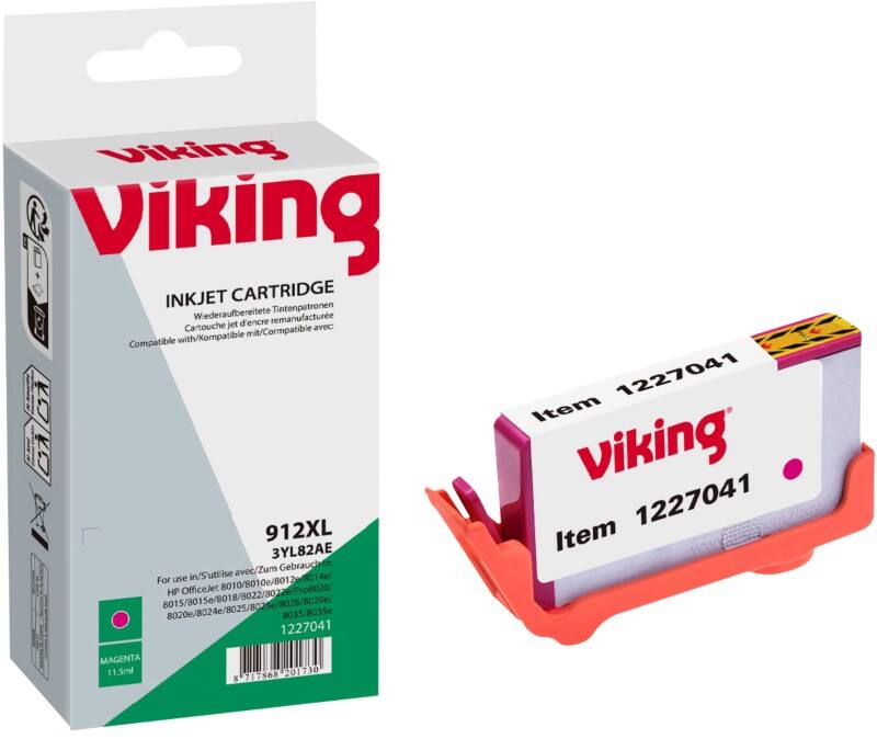 Cartouche jet d'encre Viking 912XL NO912XL Compatible HP Magenta