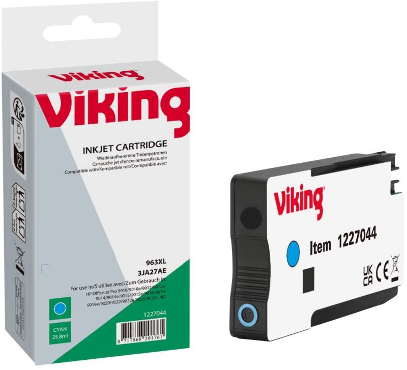 Cartouche jet d'encre Viking 963XL NO963XL Compatible HP Cyan