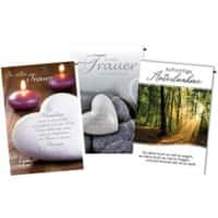 Cartes de condoléances Braun & Company Assortiment 230 g/m² 5939-0041 3 unités