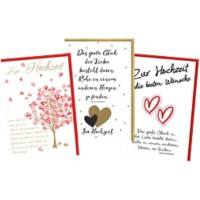 Cartes de mariage Braun & Company Assortiment 230 g/m² 5939-0040 3 unités