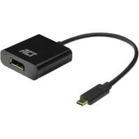 ACT USB-C Adapter DisplayPort Female Schwarz