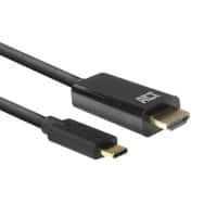 Câble USB-C vers HDMI ACT AC7315 2 USB-C mâle HDMI mâle Noir 2 m