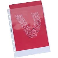 Office Depot Prospekthüllen A4 Transparent 80 Mikron PP (Polypropylen) Oben 11 Löcher 50 Stück