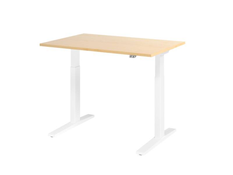 Bureau assis-debout Hammerbacher VXMKA Hauteur ajustable électriquement Érable C-Pied 1200 (L) x 800 (P) x 1200 (H) mm Acier, Aggloméré