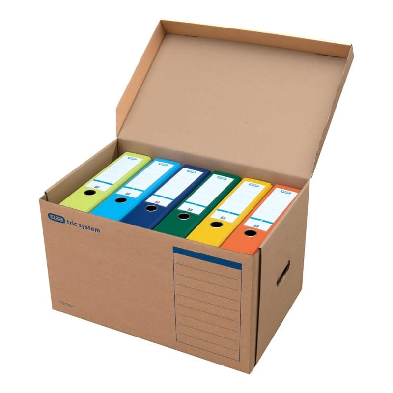 ELBA Tric Wellpappe Archivbox Braun 320mm x 360mm x 545mm 10 Stück