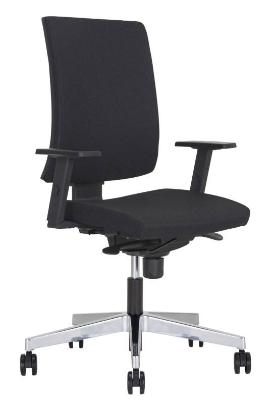 Siège de bureau Navigo Nowy Styl Mécanisme synchrone Tissu Accoudoirs réglables en hauteur Siège réglable en hauteur Argenté, noir 110 kg 650 x 980 mm