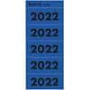 Étiquettes annuelles Leitz année 2022 Bleu 60 x 25,5 mm 100 unités
