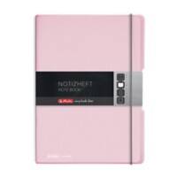 Herlitz Notizbuch A4 liniert PP rosa gelocht