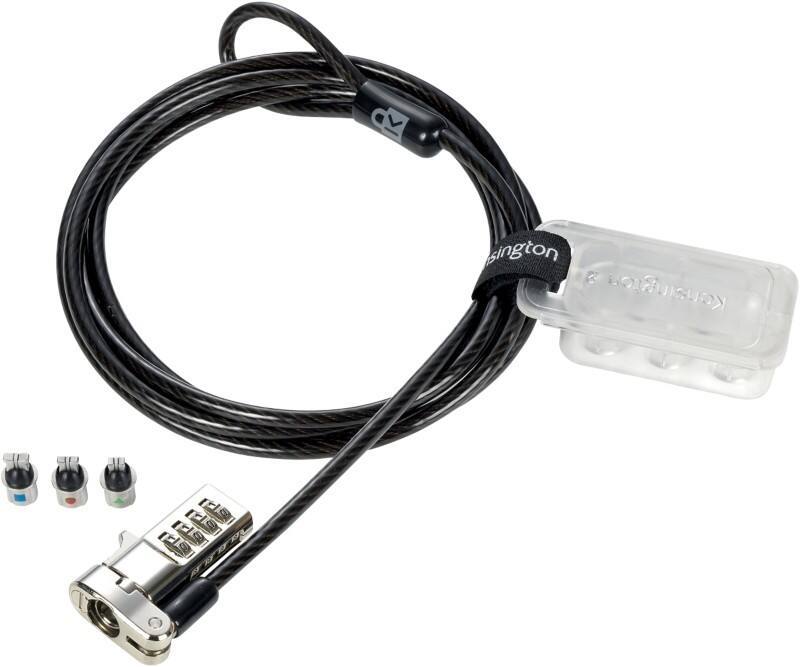 Câble de sécurité à combinaison universel 3-en-1 Kensington K62316WW Noir
