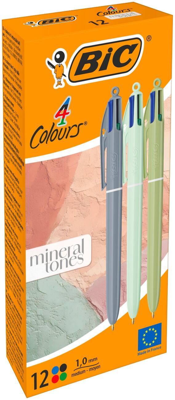 Stylo-bille BIC 303301 Assortiment 0,32 mm Moyen Bille Rechargeable 12 unités