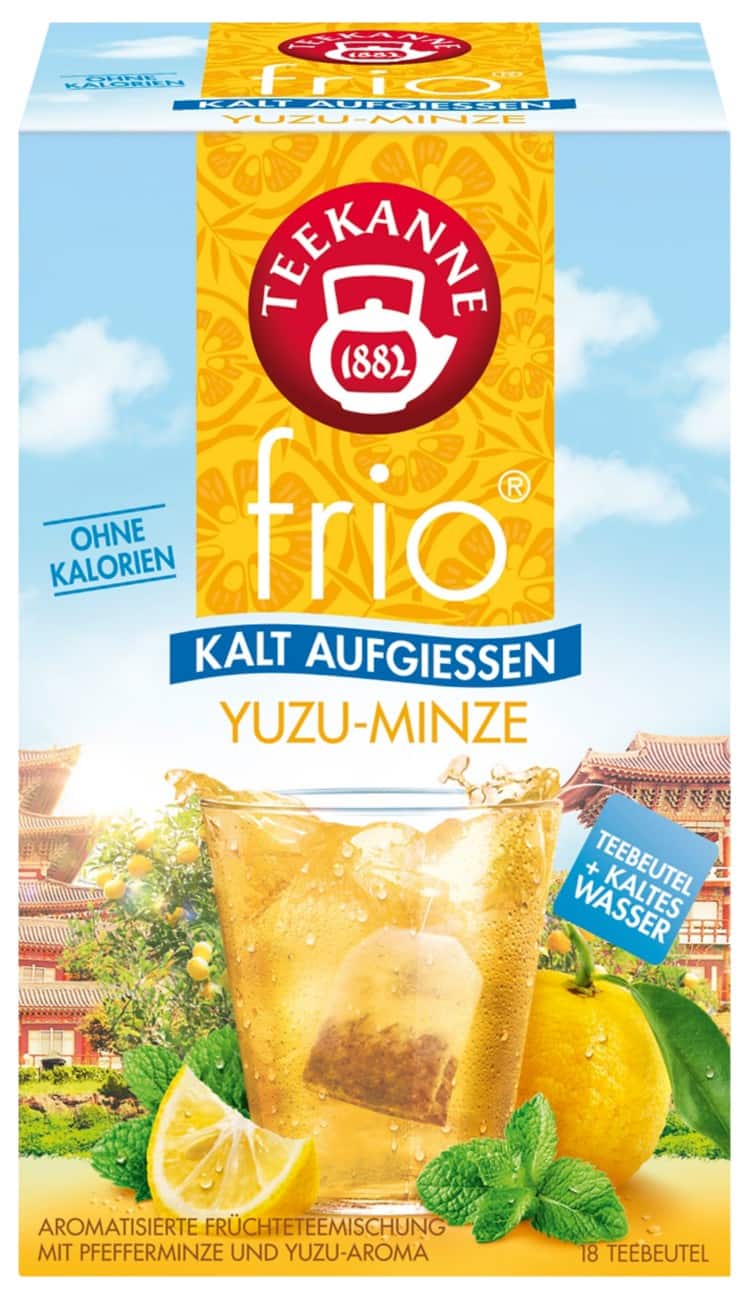 Thé TEEKANNE frio Menthe poivrée, yuzu 18 unités de 2,5 g