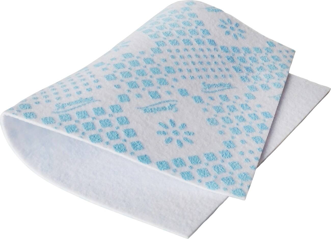 Spontex Abtropfunterlage 6 x 22,3 x 31,5 cm Blau Weiß