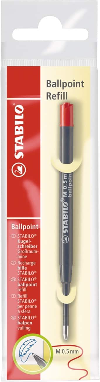 STABILO Pointball Kugelschreiber-Mine 0,5 mm Mittel Rot