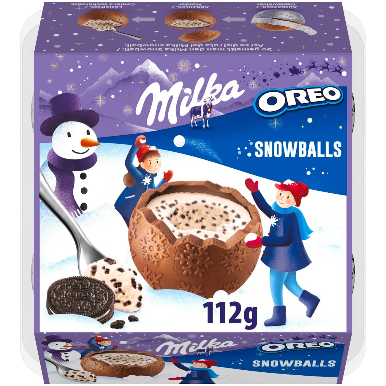 Chocolat Milka Biscuits, chocolat, vanille 4 unités