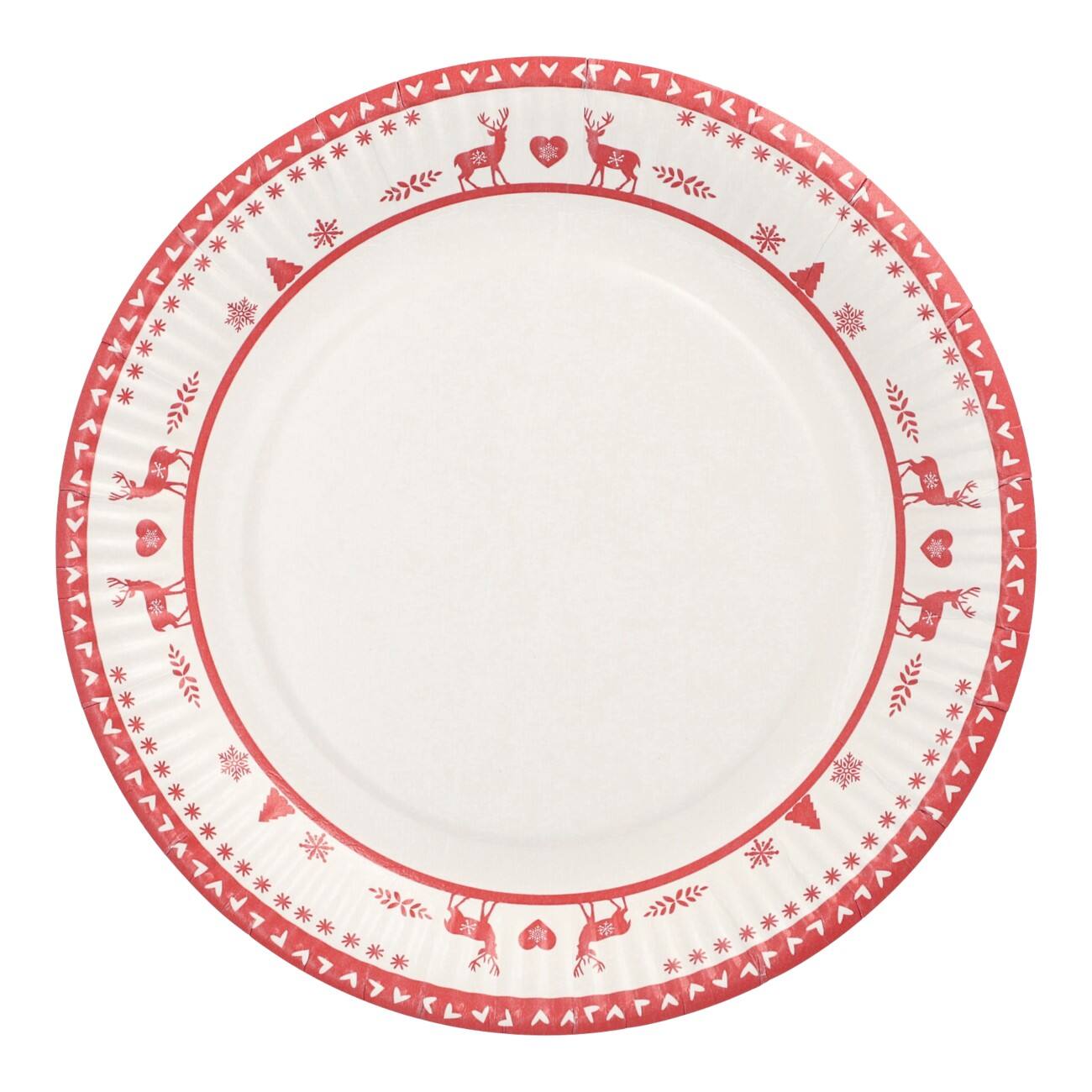 Assiette PAPSTAR Jetable Papier Rennes 23 cm 10 unités