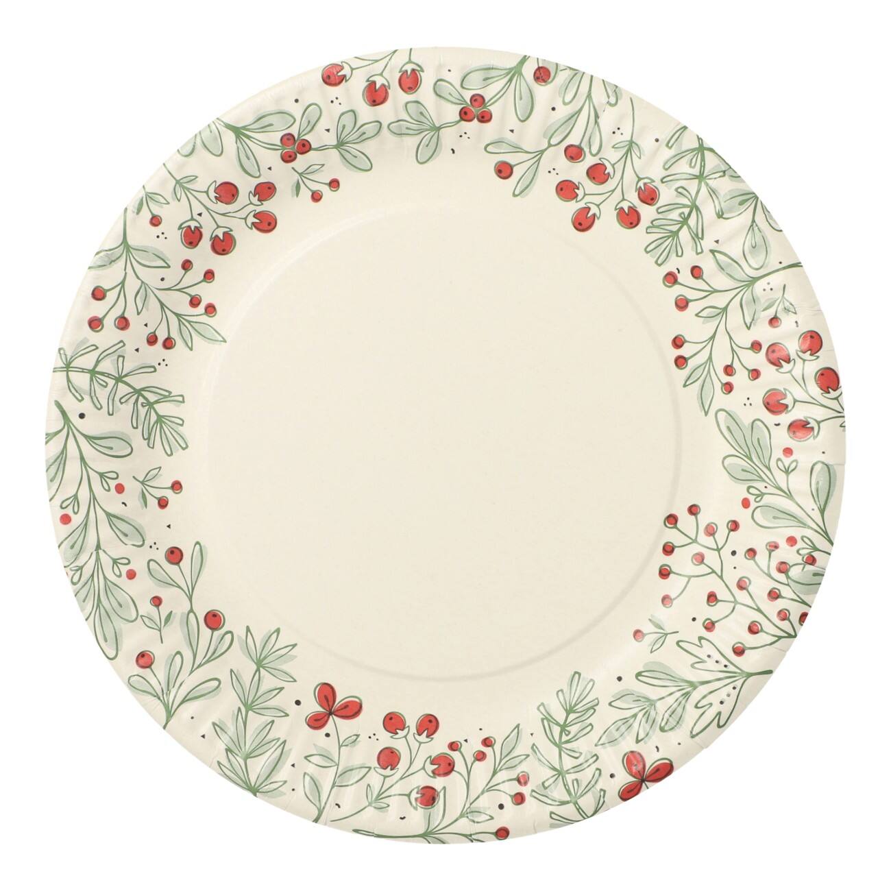 Assiette PAPSTAR Jetable Papier Baies 23 cm 10 unités