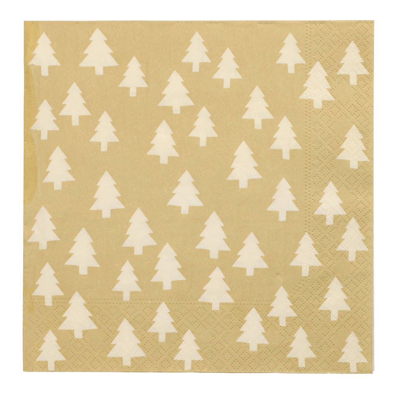 Serviettes PAPSTAR Mini sapins de Noël 3 épaisseurs 40 x 40 cm 20 unités