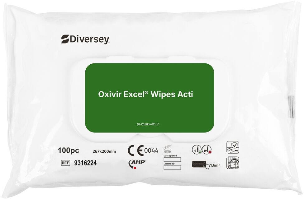 Oxivir Excel Wipe Acti Reinigungstücher 100 Stück