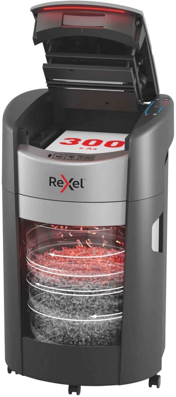 Rexel ShredMax Autofeed+ Aktenvernichter 330 Blatt Mikroschnitt Sicherheitsstufe P-5 25 L