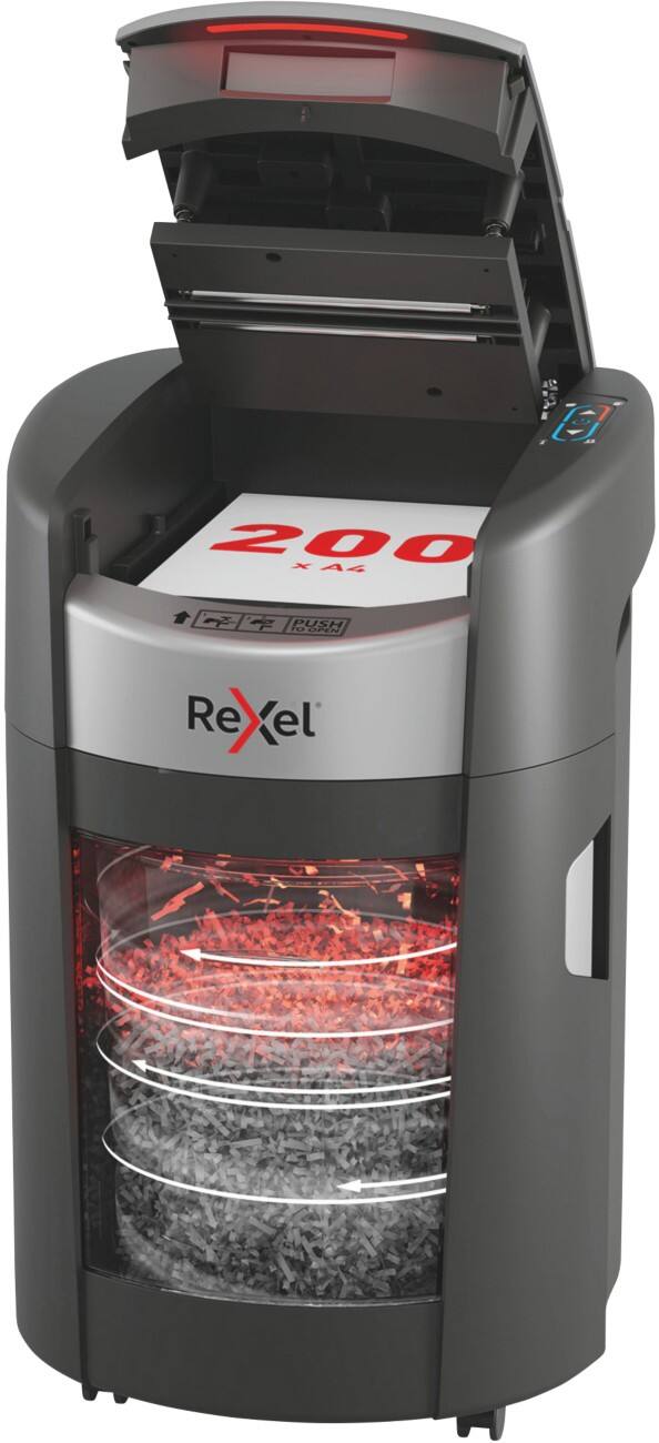 Rexel ShredMax Autofeed+ Aktenvernichter 220 Blatt Kreuzschnitt Sicherheitsstufe P-4 21 L