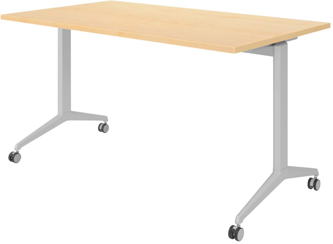 Table rabattable Hammerbacher Acier, aggloméré Argenté 140 x 800 x 750 mm