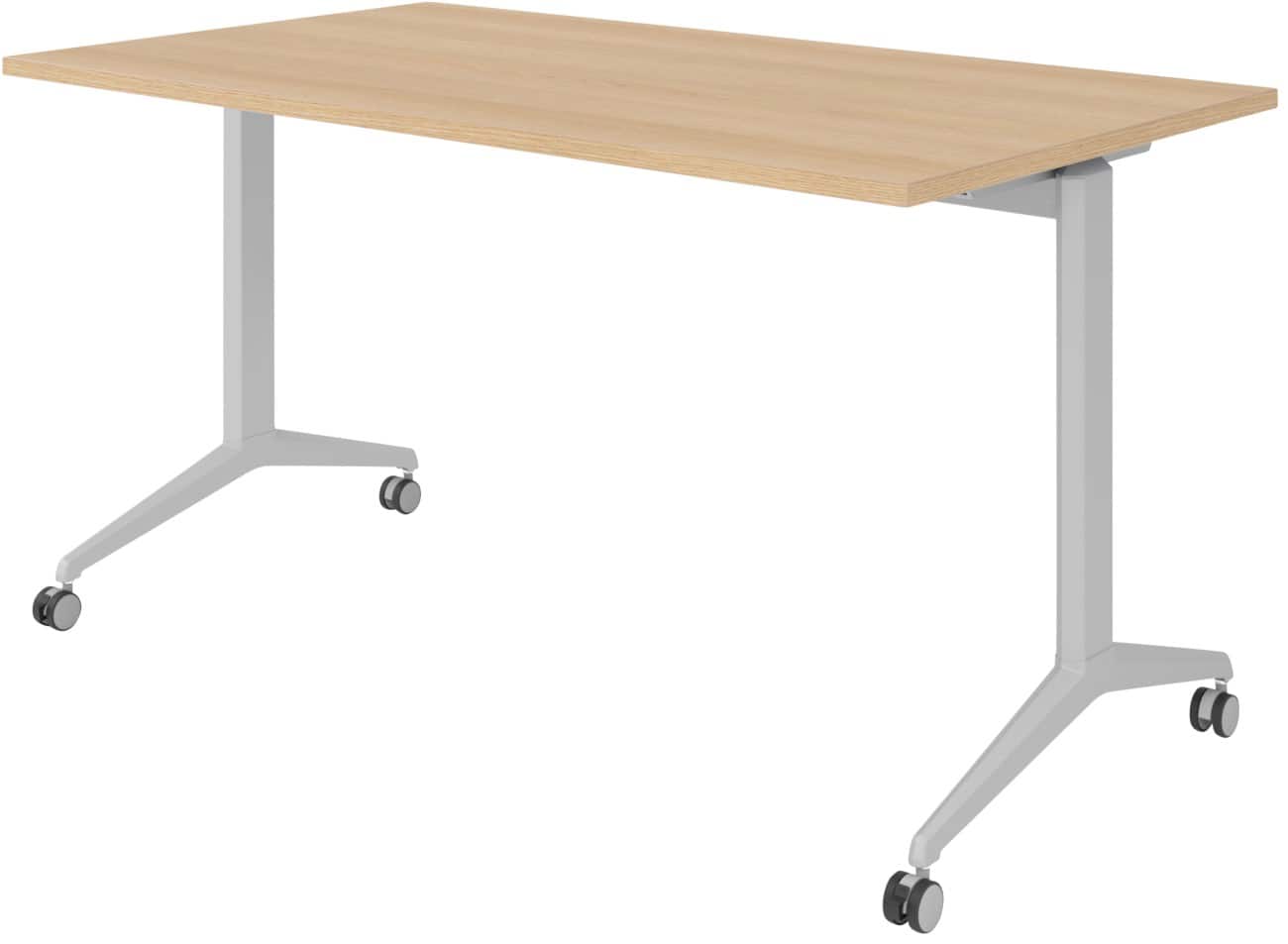 Table rabattable Hammerbacher Acier, aggloméré Argenté 140 x 800 x 750 mm