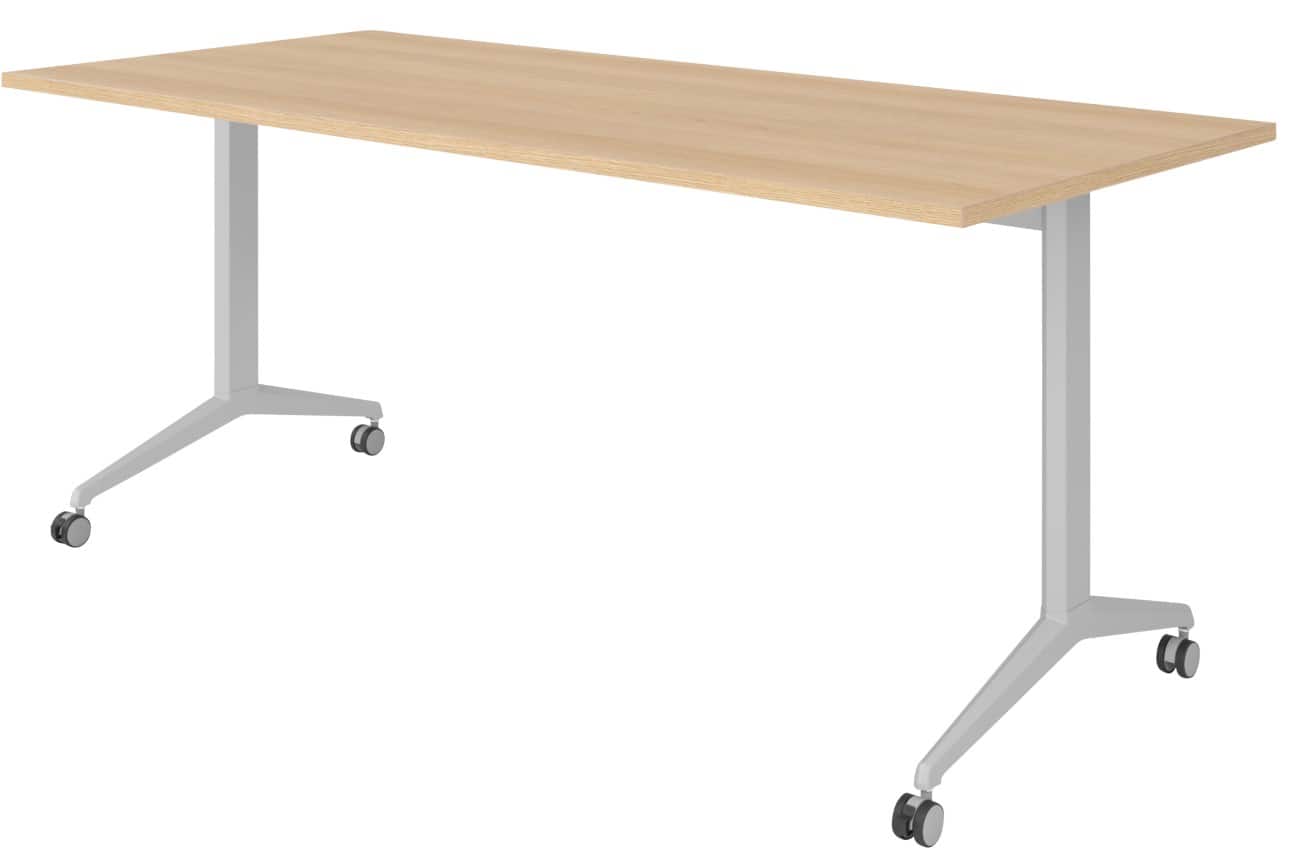 Table rabattable Hammerbacher Acier, aggloméré Argenté 180 x 800 x 750 mm