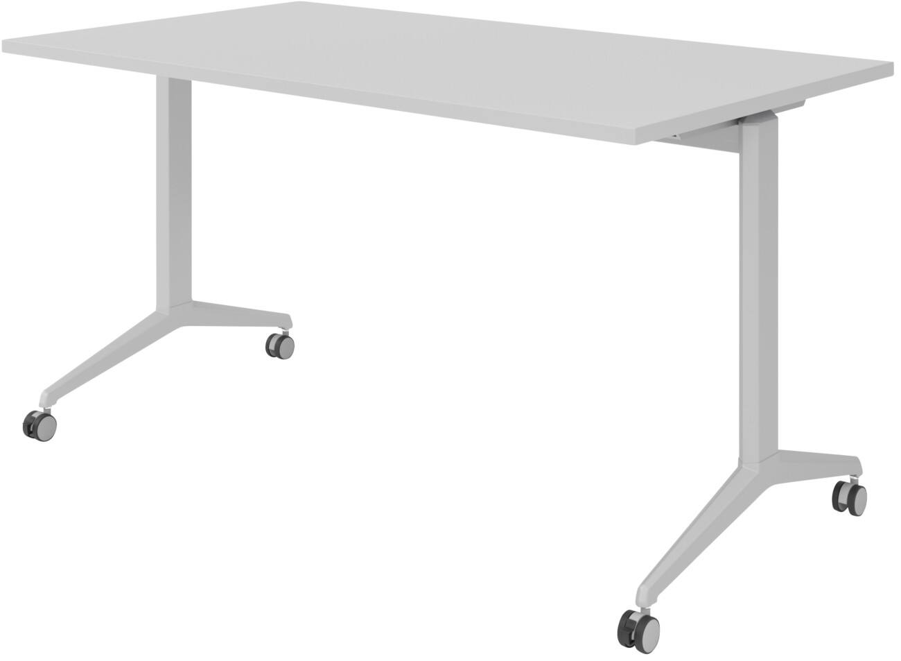 Table rabattable Hammerbacher Acier, aggloméré Argenté 140 x 800 x 750 mm