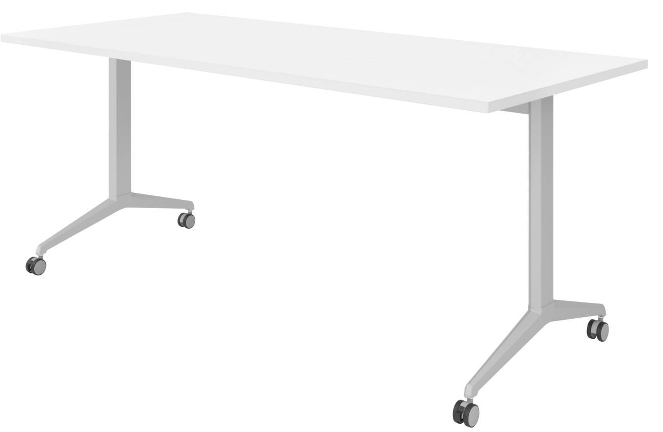 Table rabattable Hammerbacher Acier, aggloméré Argenté 180 x 800 x 750 mm