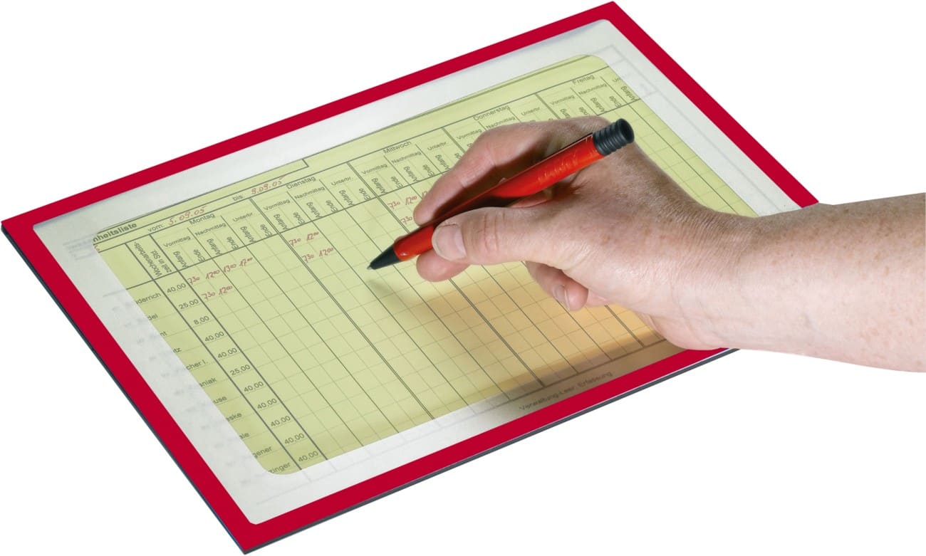 Ultradex A4 Magnetrahmen Rot Zum Ankleben PET (Polyethylenterephthalat) 879705 31,2 cm (D) x 22,5 cm (H)
