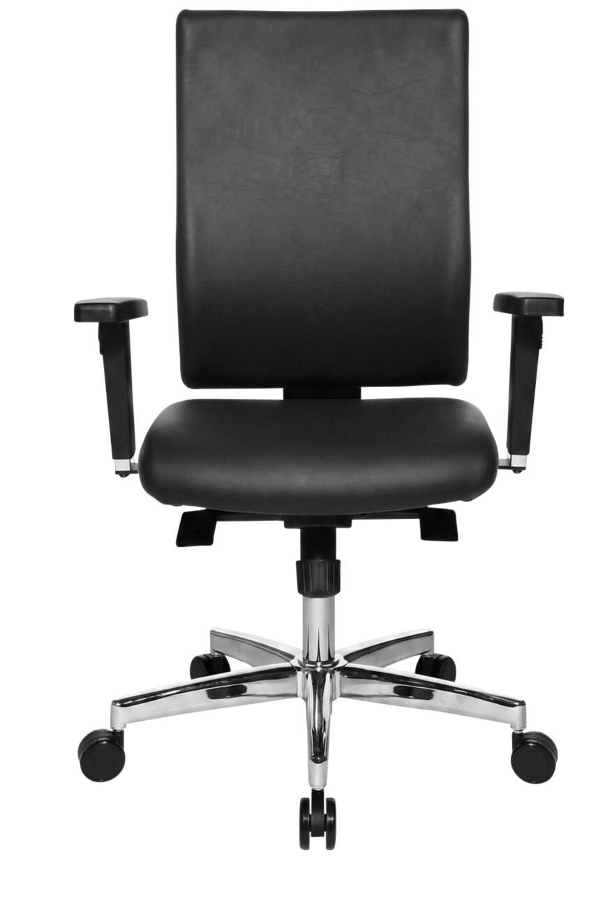Chaise de bureau TOPSTAR Mécanisme synchrone Accoudoirs 2D Siège réglable en hauteur Noir 110 kg 640 x 640 x 1240 mm