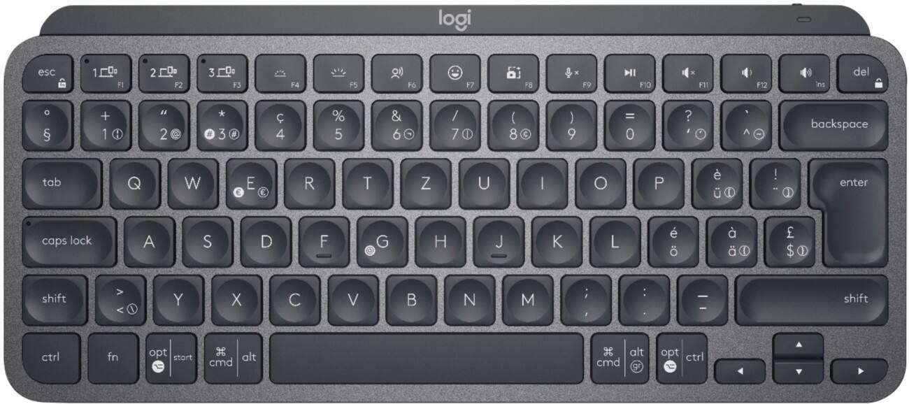 Logitech MX Series Kabellose Tastatur QWERTZ (CH) Graphit 920-010485