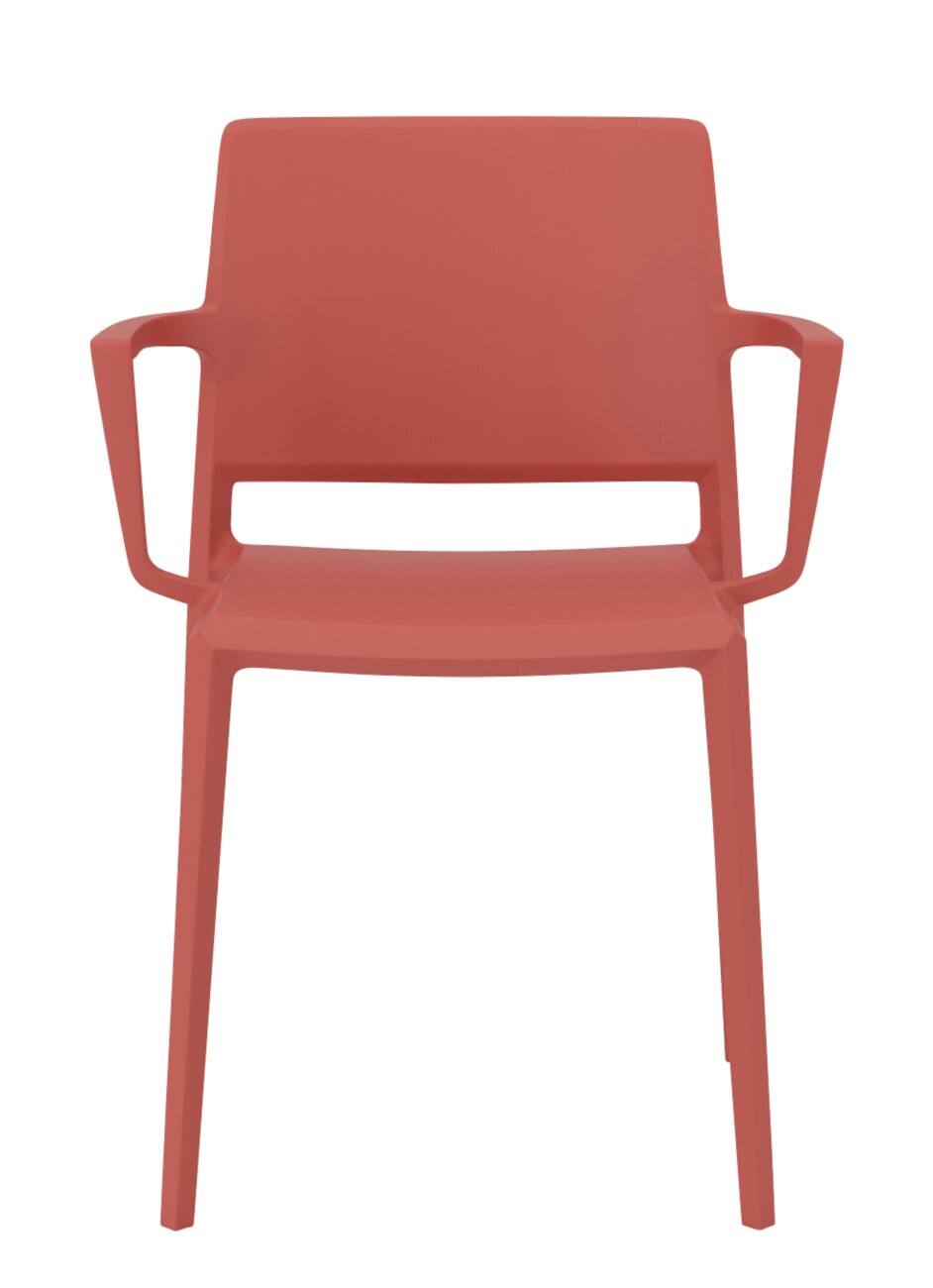 Chaise visiteur Nowy Styl Plastique Rouge 130 kg 485 x 530 x 805 mm 4 unités