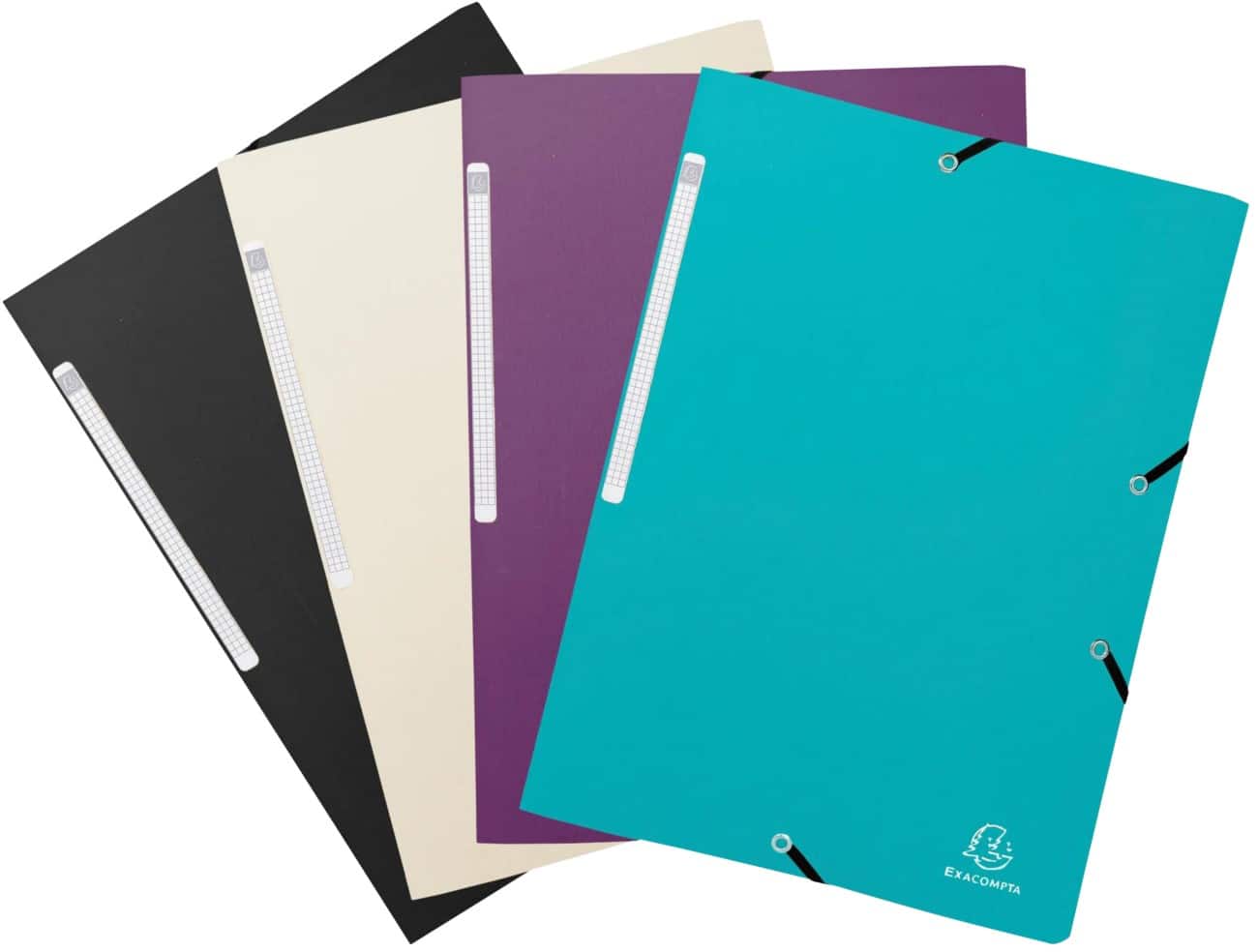 Farde à 3 rabats Exacompta Titane 320 x 240 mm PP (Polypropylène) 24 (l) x 32 (p) x 0,2 (h) cm Assortiment 4 unités