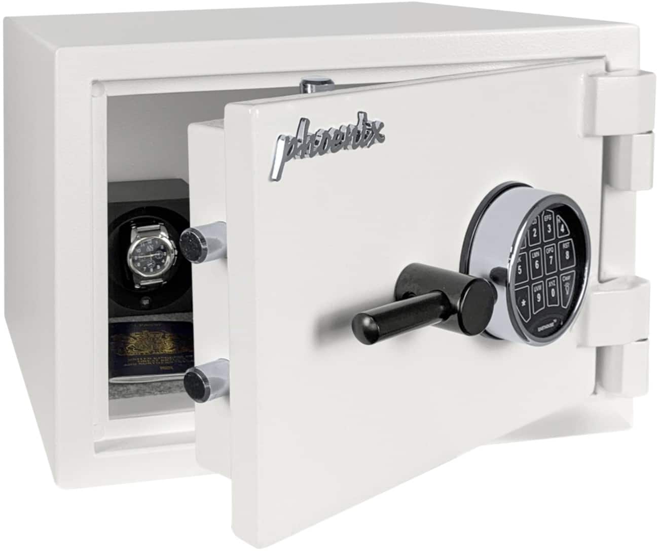 Coffre-fort Phoenix Serrure électronique 22 L Taille 2 Blanc