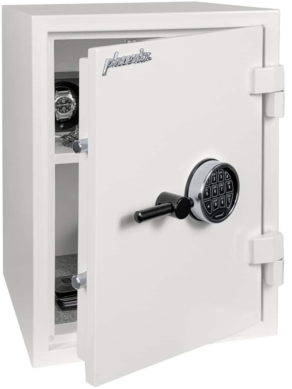 Coffre-fort Phoenix Serrure électronique 46 L Taille 3 Blanc