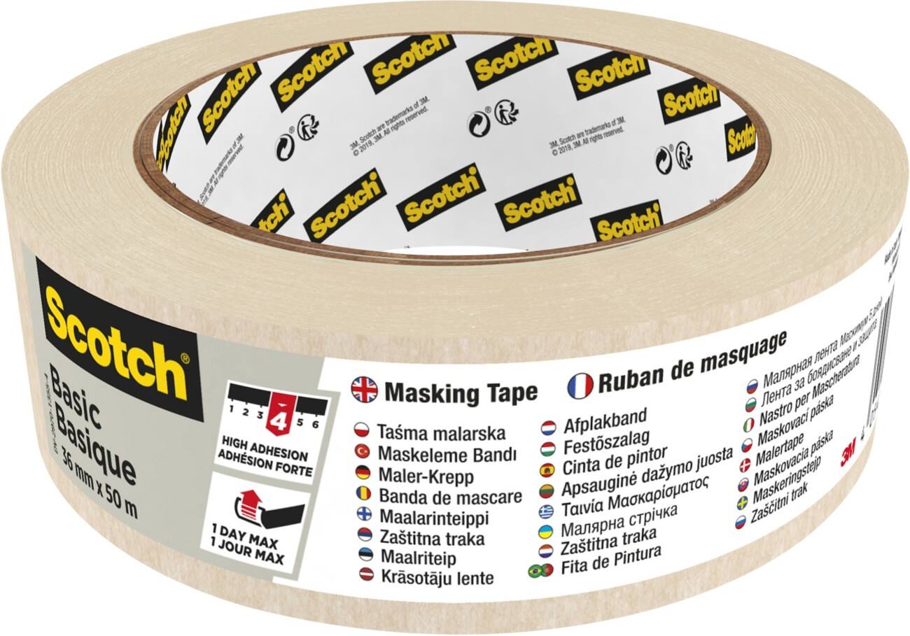 Scotch Abdeckband Weiß 36 mm (B) x 50 m (L) Papier