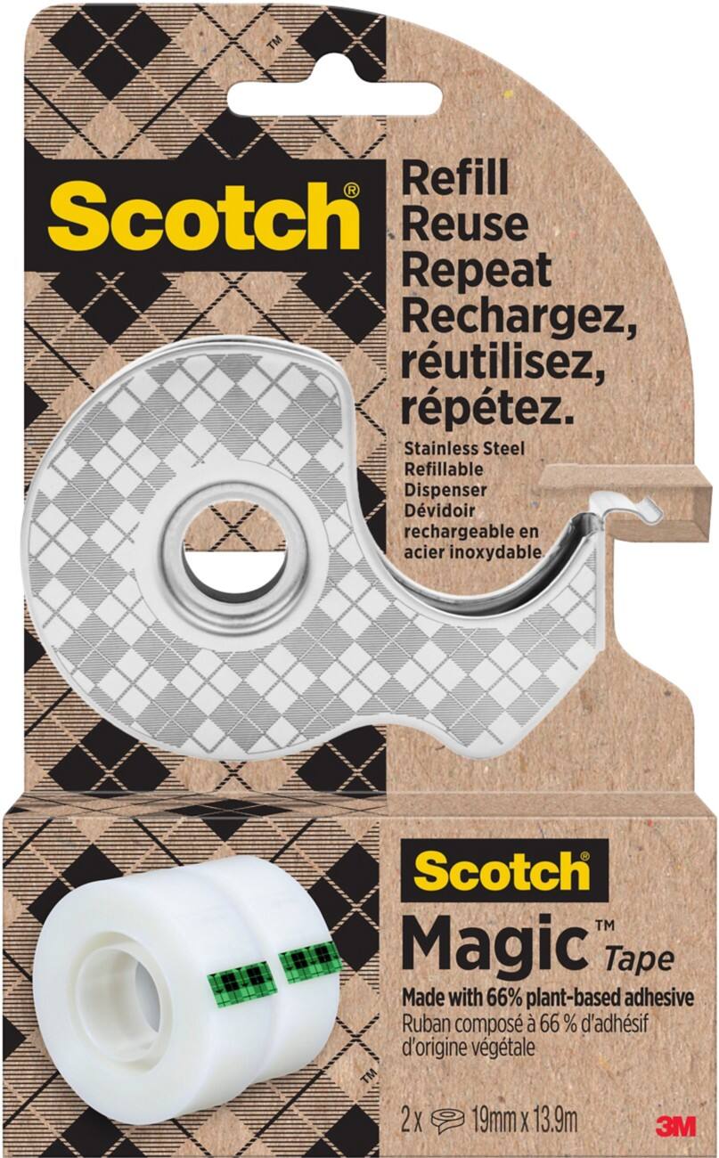 Dévidoir de ruban adhésif Scotch Magic 7100334048 Argenté 25 mm (l) x 33 m (L) 3 unités