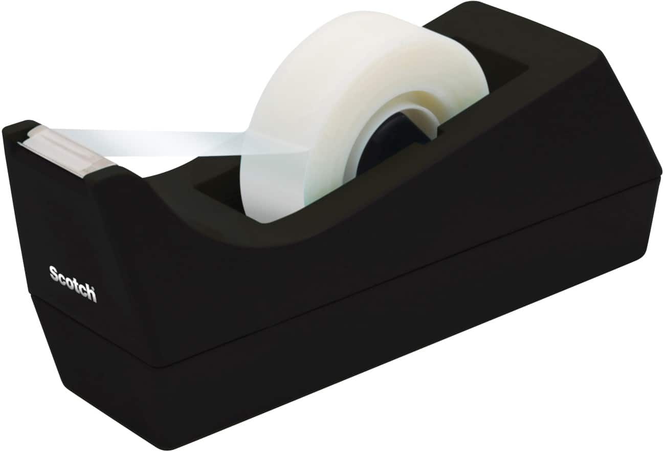 Dévidoir de ruban adhésif Scotch C38S Noir 158,75 mm (l) x 33 m (L)